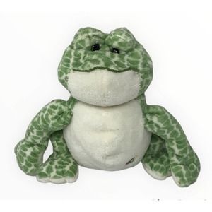 Ganz Webkinz Green Spotted Frog 8.5" Plush HM142 NO Code Stuffed Animal Toy